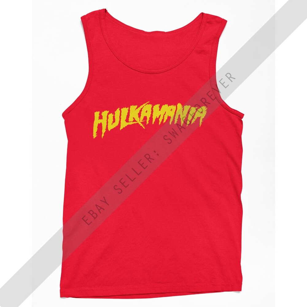 Hulkamania Sleeveless Shirt Tank Top Red